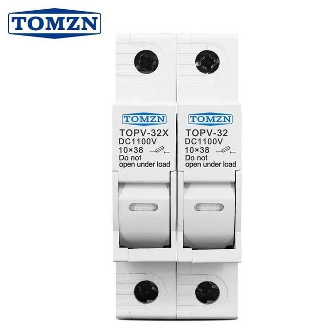Terjangkau 20A - Pv Dc Fuse Holder 2P With Fuse 20 A 1000V Solar Cell Panel Surya