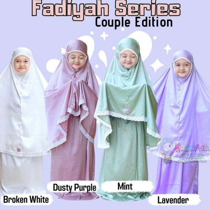 Mukena Couple ibu dan anak Fadiyah Series hasanah mukena set