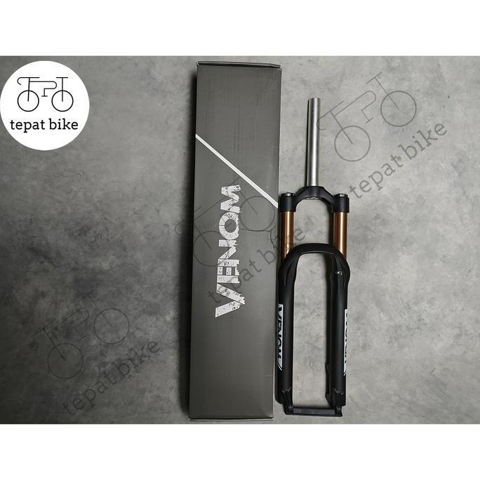 FORK SEPEDA MTB SUSPENSION AIR VENOM 26 27,5 T140HITAM BLACK ORIGINAL DAN TERPERCAYA