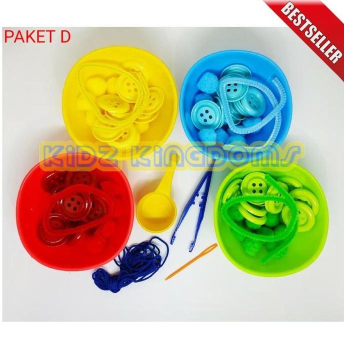 Mainan Montessori Sensory Toys Edukasi PAKET SORTIR LENGKAP