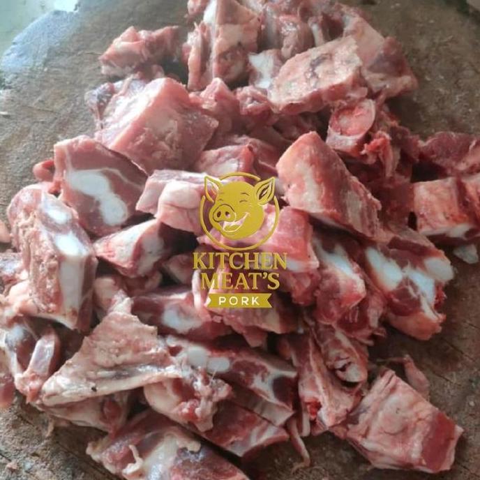 PORK Ribs PIGLET/IGA TULANG MUDA BABI CUBIC/ Tulang Iga Muda Babi 1kg - Daging Berkualitas Premium u