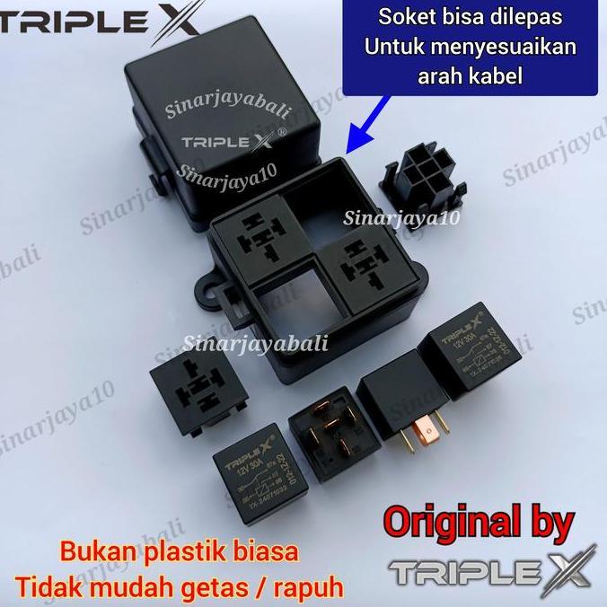 Terjangkau Box Relay Kotak Rellay 4 Tempat Rilay Rumah Reli 4 Relay Universal Motor Mobil Kendaraan 