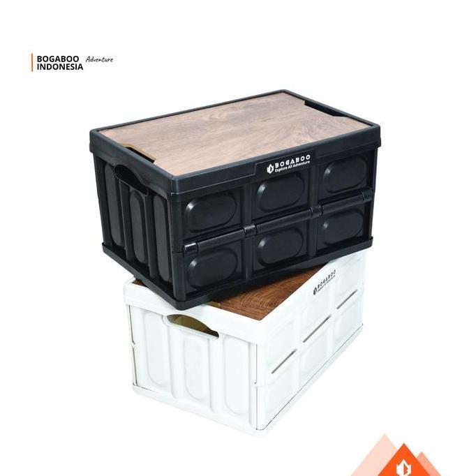 Bogaboo Foldable Camping Stobox Beau 56 L  - Storage Box Lipat - Kotak Penyimpanan Camping Multifung