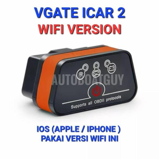VGate ICAR 2 VERSI WIFI OBD2 ELM327 OBD Scanner Mobil Cocok IOS APPLE