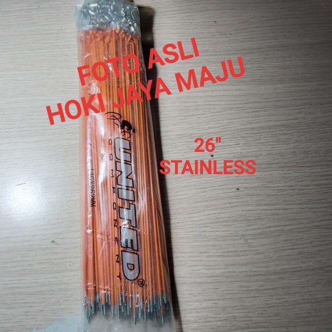 Murah ruji sepeda 26 stainless 144pcs jari jari united ori Non COD