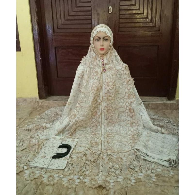 MUKENA SUTRA PRADA BORDIR-RENDA TAWON-MILO