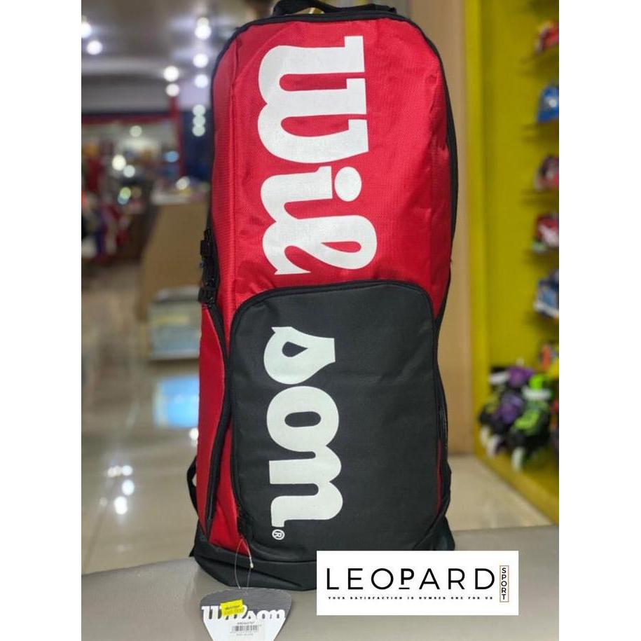 TAS PUNGGUNG/TAS RANSEL WILSON/ BACKPACK/Tas tenis Wilson /Merah