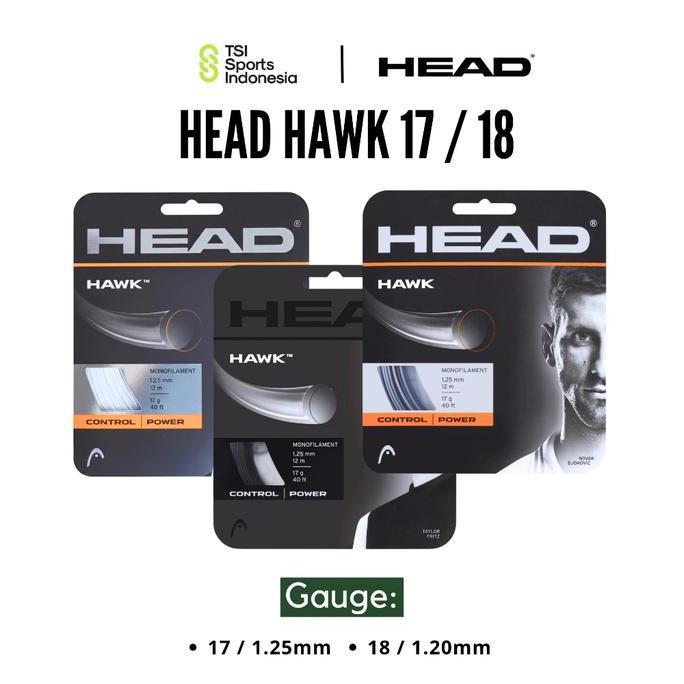 Senar Raket Tenis Head HAWK 17 / 18 Tennis String