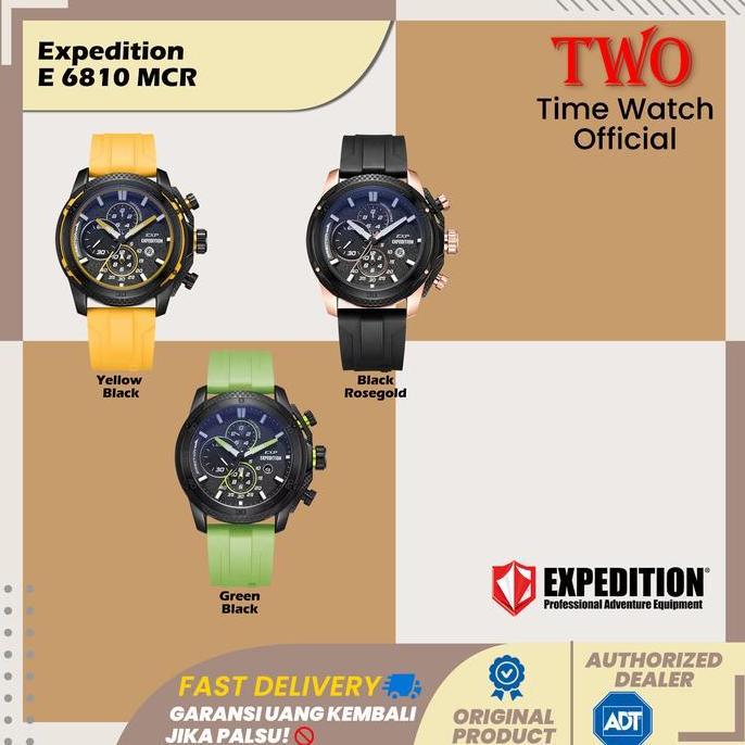 Expedition Pria E 6810 MCR E 6810 6810 E6810MCR Rubber Strap Watches