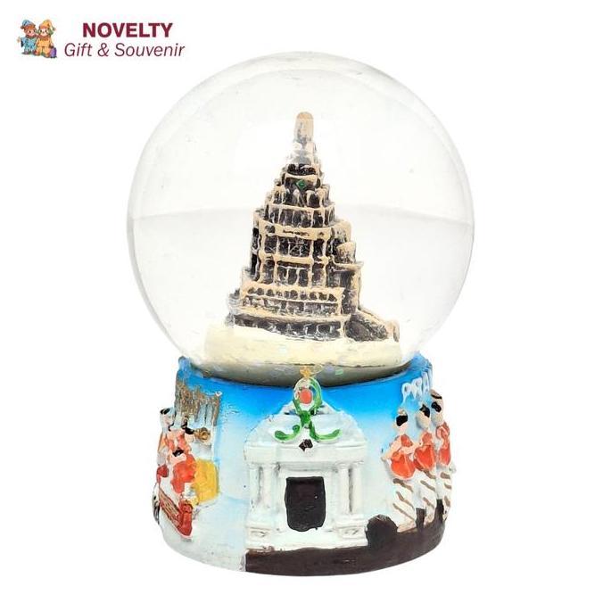Souvenir snow globe snow ball Candi Prambanan oleh oleh negara Indonesia
