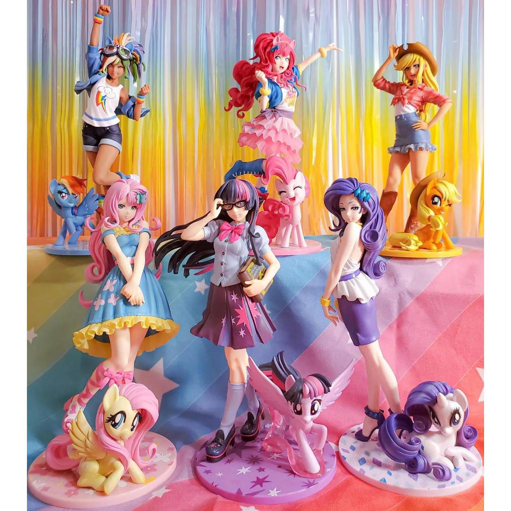 My little Pony Bishoujo Rarity Sunset Shimmer Applejack Twilight Sparkle Pinkie Pie Anime PVC Action
