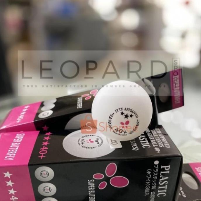 Bola Pingpong Super Butterfly / Bola pingpong star 3/putih