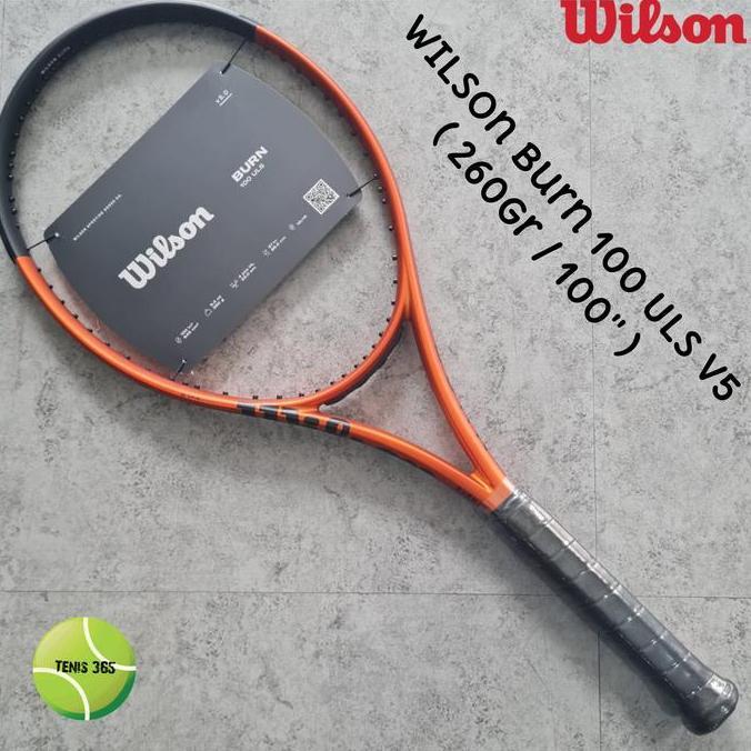 Raket Tenis Wilson Burn 100 ULS V5 (260 Gr / 100" ) Burn Tennis Racket