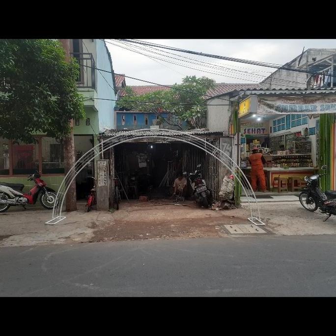 pergola lengkung besi lebar 3m tinggi 2m
