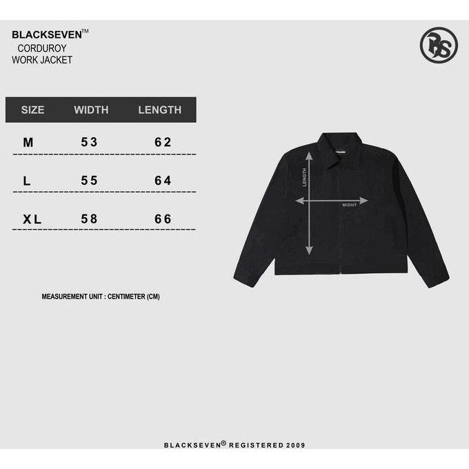 Work jacket Corduroy Blackseven | Zodiac Navy Pria & Wanita Jaket Tebal