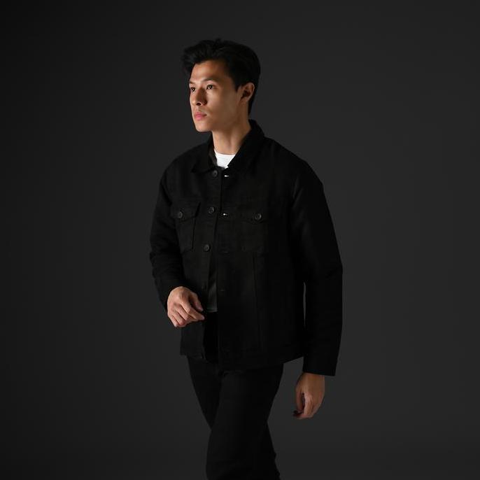 Heymale Suede Trucker Jacket Jaket Pria