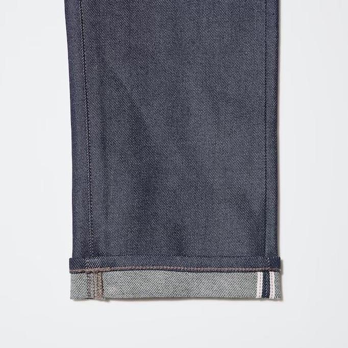 Men Jeans Selvedge Slim Fit Celana Panjang Denim Pria UNIQLO