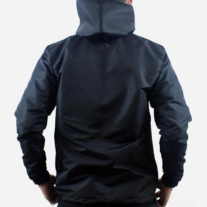 ONFITO Jaket Zeal Hitam Size S/M/L/XL Windproof Unisex Tahan Air & Angin Material Taslan Anti Air Co