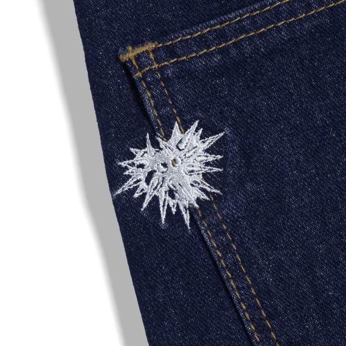 Familias - Washed Dark Blue Denim Pants - Deyu Nv