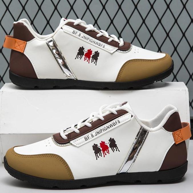 DISKON SEPATU SNEAKERS PRIA KEREN K43 TERBARU SEPATU JALAN CASUAL KANTOR SEPATU GOLF COWOK ORIGINAL 