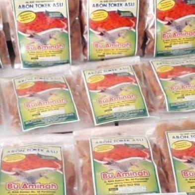Abon Tokek Bu Aminah Asli Uk 50 Grm Termurah Terlaris