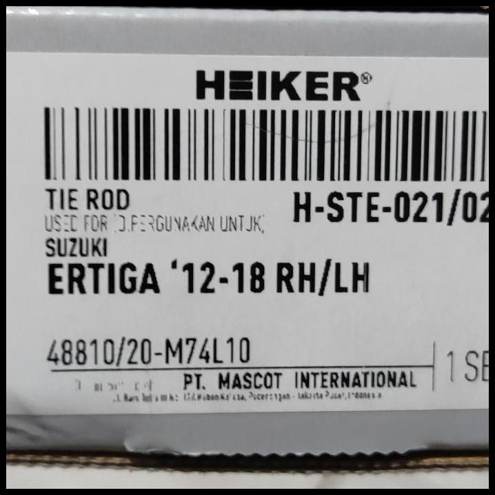 DISKON TIE ROD END ERTIGA 2012-2017 HEIKER (HARGA SET)