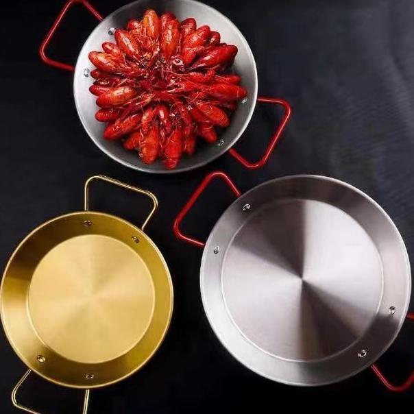 Paella /Seafood Pan Silver 30cm