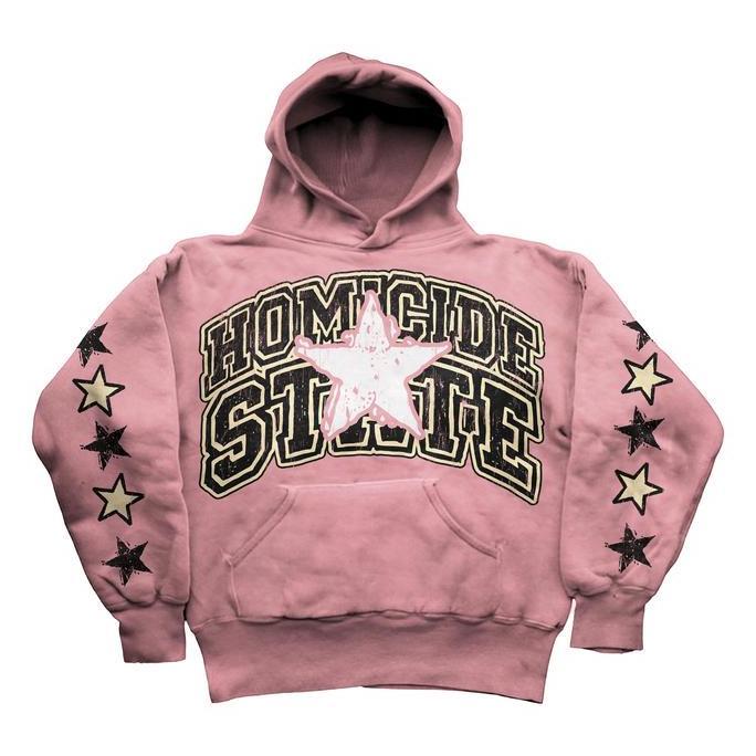 HMCD - Pink Boxy Cut Sweater Hoodie | Hoodie Boxy Pink Pria Wanita