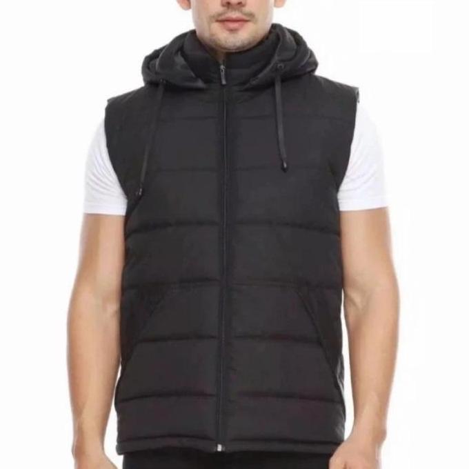 rompi hoodie vest premium pria vest rompi motor