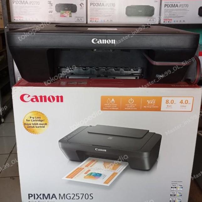 Printer Canon Pixma Mg2570S All In One Infus Tabung Box. Baru