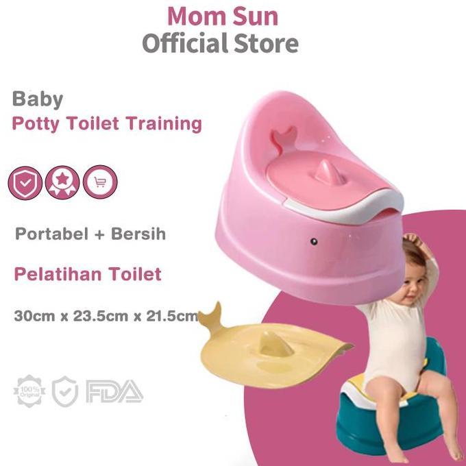 Momsun Baby Potty Toilet Training Anak WC Jongkok Pispot Anak Duduk Toilet Trainer