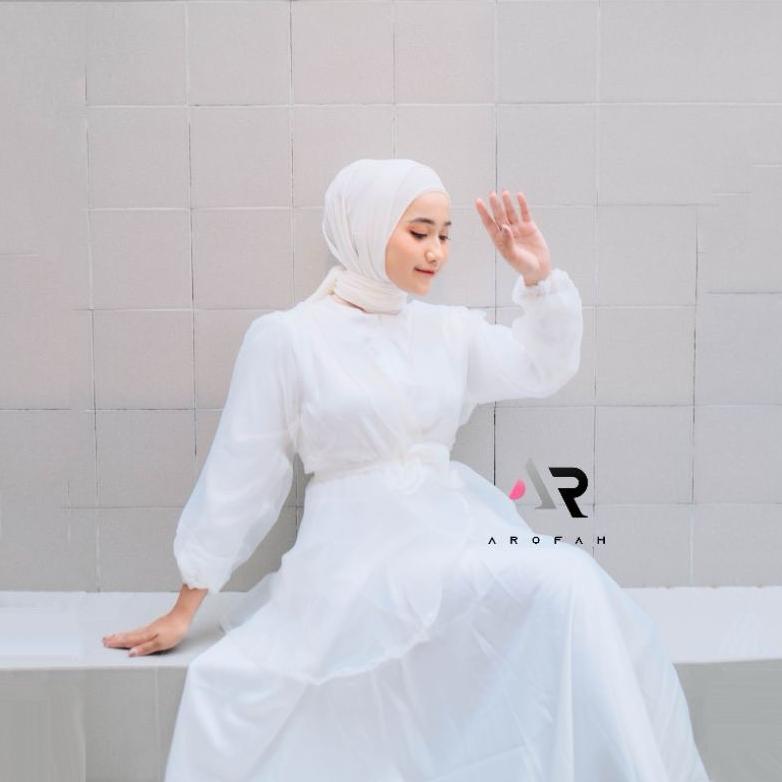 Lucsya Dress Outer Organza Wanita Lengan Panjang