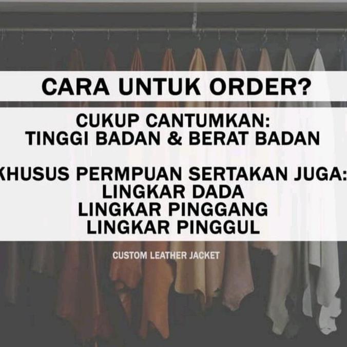 Jaket Rompi Kulit asli  Garut