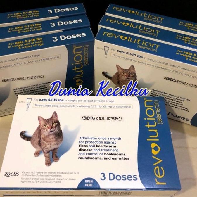 Revolution Cat Blue / Obat Kutu Kucing 1Tube