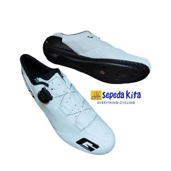 Super Murah, Gaerne G Tornado Carbon Shoes Matt White - Sepatu Cleat Road Bike