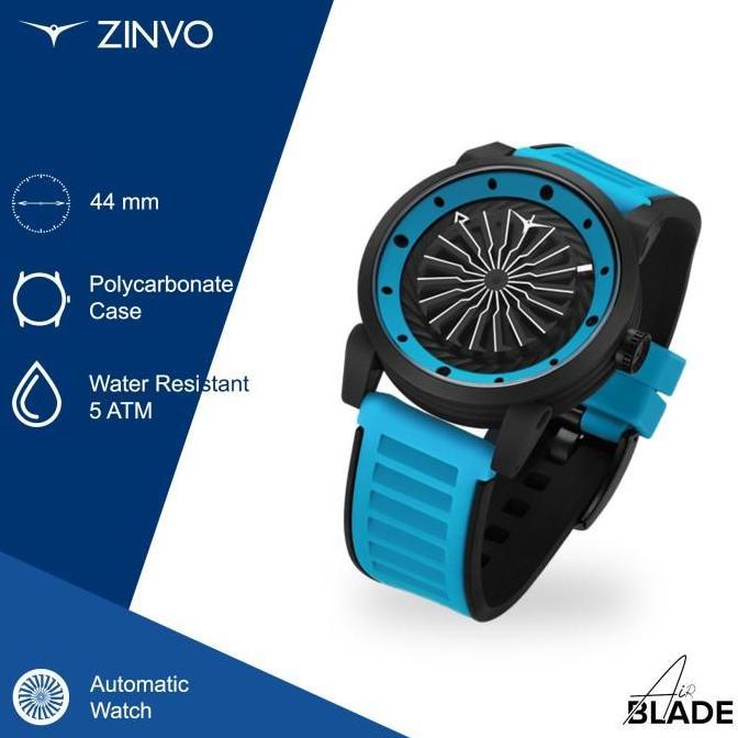 Jam Tangan Pria Automatic Analog Zinvo Airblade Spark Polycarbonate