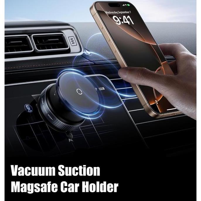 Rotated Magnetic Car Phone Holder Ultra Vacuum Suction Cup Mobil Phone Mount