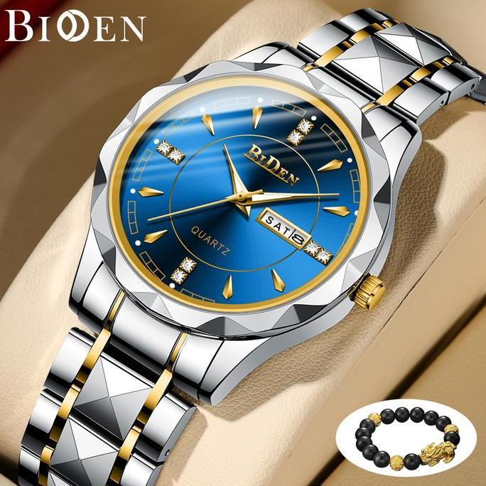 Biden Jam Tangan Pria Kalender Anti Air Original Luminous Mewah Luxury