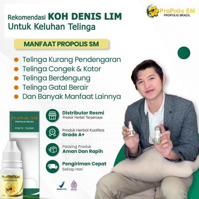 Propolis SM Untuk Sakit Telinga Otitis Media Berdengung Berair Congek Dan Gatal