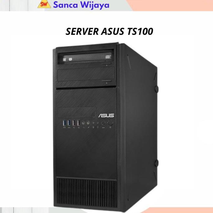 ASUS PC SERVER ASUS TS100 XEON E2224, HD 1TB, DUAL LAN, DVDRW, RAM ORIGINAL DAN TERPERCAYA