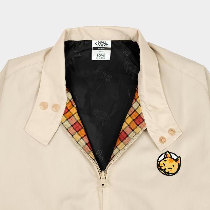 DISKON CRSL CHILO ADOPTER JACKET | CREAM | JAKET HARRINGTON UNISEX PRIA WANITA | JAKET MOTOR BASIC |