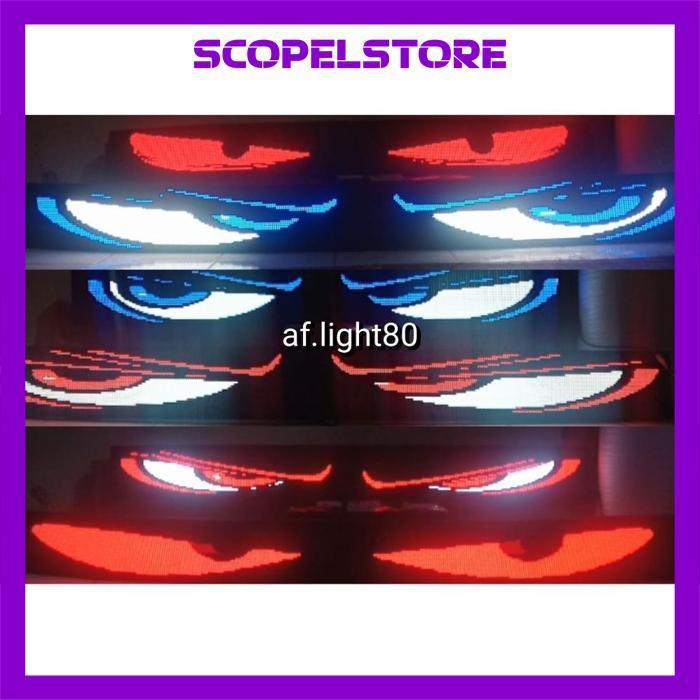 Scopel - Rwet-23 Lampu Strobo Mata Running Texs P5 Rgb Original Full Colour Pick Up , Elf , Truk  ,B