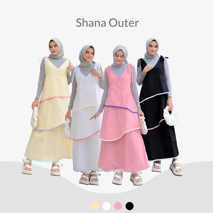 NUNA Shana Outer | Outer wanita katun polos