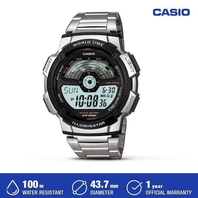 Casio Jam Tangan Pria Ae-1100Wd-1Avdf Original