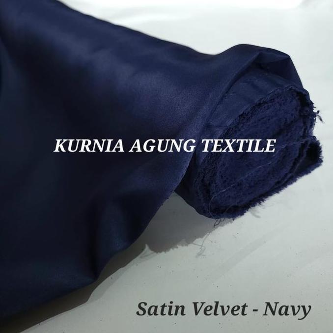 Premium Kain Brokat / Brukat / Bordir / Lace Etnik Premium Motif Daisy Warna Navy Bahan Dress Kebaya