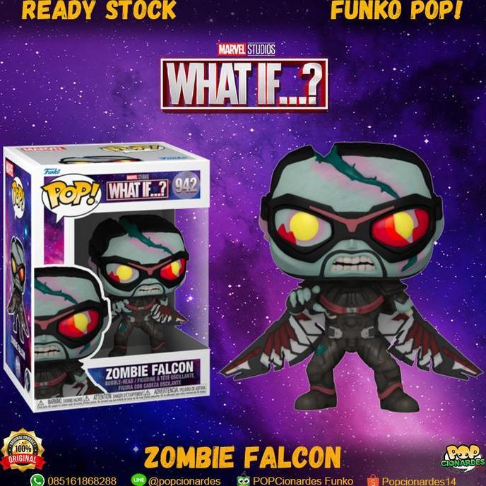 Funko POP Marvel - What If...? - Zombie Falcon #942