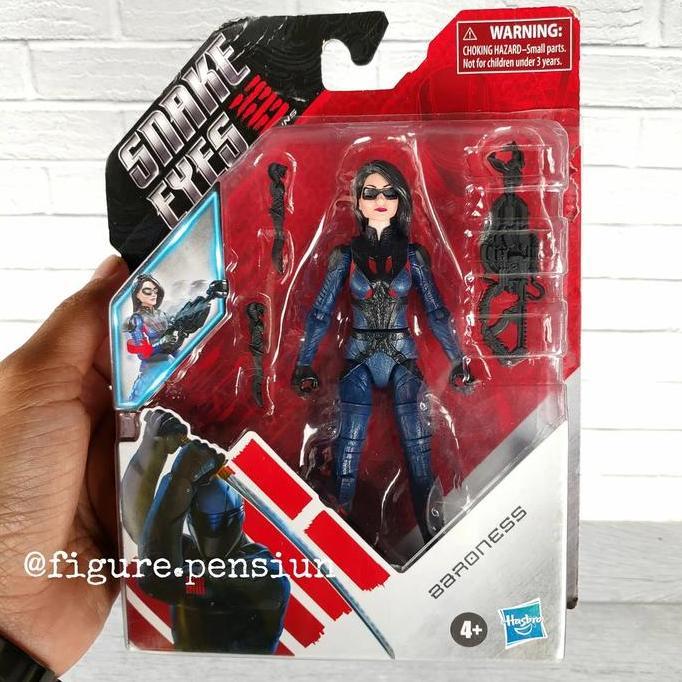 HASBRO GI JOE BARONESS GIJOE SNAKE EYES ACTION FIGURE ORIGINAL HASBRO