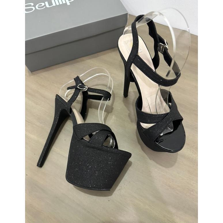 high heels 17 tali silang gliter