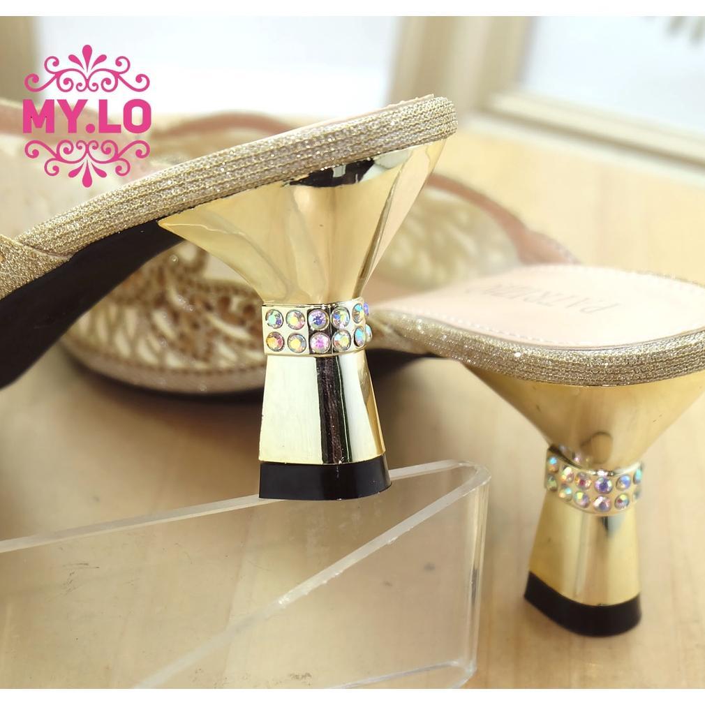 SANDAL PESTA WANITA HEELS WEDDING SENDAL NIKAH LAMARAN WISUDA KADO SESERAHAN SANGJIT SELOP PENGANTIN