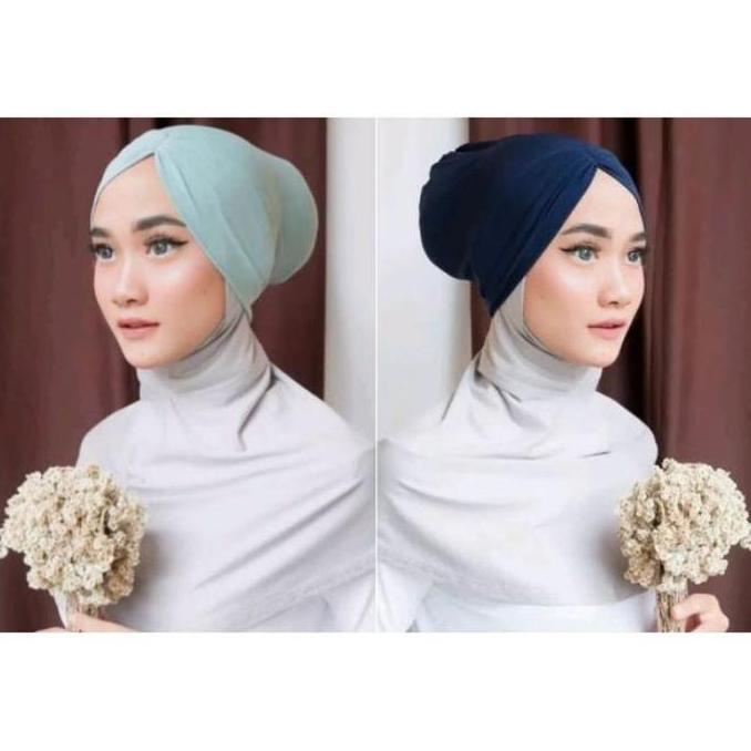 ciput kaos kerut/inner kerut risty tagor